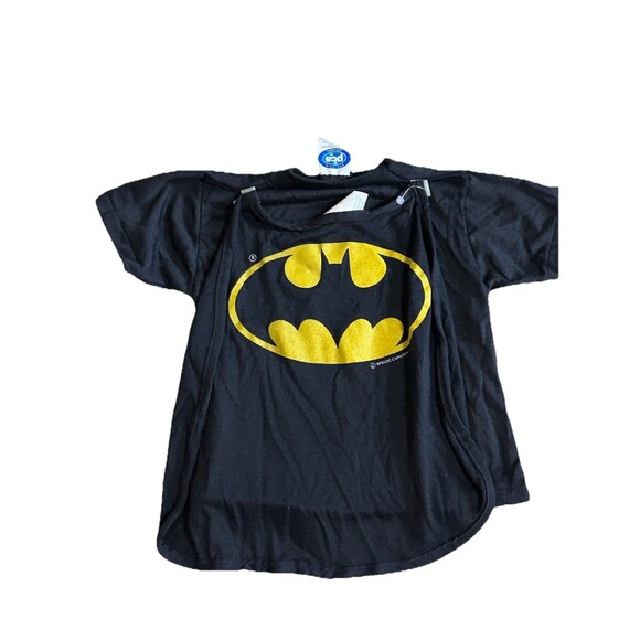 NWT Vintage 1990 Batman Dc Comic Kids T Shirt With Cape Size 5 - Picture 6 of 10